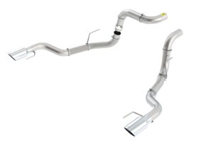 Ford F-150 Limited Performance Exhaust - Borla - Axle Back, T-304 Stainless Steel, 4.5