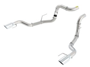 Ford F-150 Tremor Performance Exhaust - Borla - Axle Back, T-304 Stainless Steel, 4.5