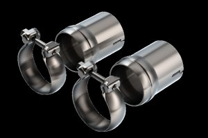 Dodge Charger Exhaust Pipe Adapter Kit - Borla - T-304 Stainless Steel Ball Flare Tip Adapter - Brushed - `18-`23