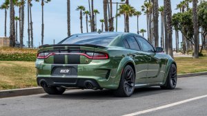 Dodge Charger Performance Exhaust - Borla - Axle-Back, S-Type, Single Round - Carbon / Black Anodized - `15-`24