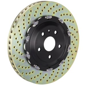 Audi R8 Brake Rotors (2) - Front - Brembo - 2-Piece Rotor Drilled - `08-`16 Audi R8 Brake Rotors (2) - Front - Brembo - 2-Piece Rotor Drilled - `08-`16