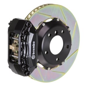 Lexus IS300 Brake Kit - Front - Brembo - 4 Piston Cast 2pc 328x28 Slotted Type-1 - Black - `00-`05