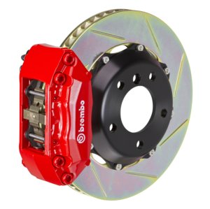 Honda S2000 Brake Kit - Front - Brembo - GT BBK 4 Piston Cast 2pc 328x28 Rotor Slotted - Red - `99-`05 Honda S2000 Brake Kit - Front - Brembo - GT BBK 4 Piston Cast 2pc 328x28 Rotor Slotted - Red - `99-`05