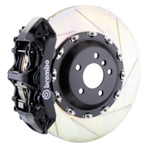 Bentley Flying Spur Brake Kit - Front - Brembo - GT BBK 6 Piston Cast 411x34 2pc Rotor Slotted Type1 - Black - `03-`13 Bentley Flying Spur Brake Kit - Front - Brembo - GT BBK 6 Piston Cast 411x34 2pc Rotor Slotted Type1 - Black - `03-`13