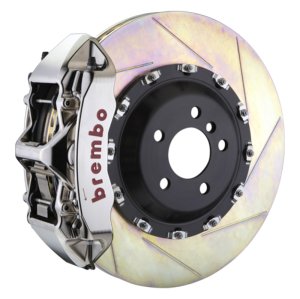 Bentley Flying Spur Brake Kit - Front - Brembo - Slotted Type1 Rotors + 6 Piston Calipers - Nickel - `03-`13 Bentley Flying Spur Brake Kit - Front - Brembo - Slotted Type1 Rotors + 6 Piston Calipers - Nickel - `03-`13