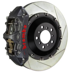 Bentley Flying Spur Brake Kit - Front - Brembo - GTS BBK 6 Piston Cast 411x34 2pc Rotor Slotted Type1 - Black - `03-`13 Bentley Flying Spur Brake Kit - Front - Brembo - GTS BBK 6 Piston Cast 411x34 2pc Rotor Slotted Type1 - Black - `03-`13