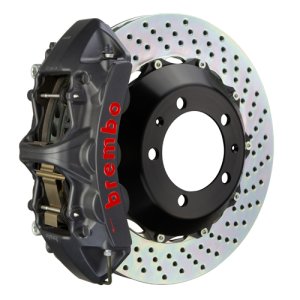 Chevrolet Corvette C8 Z51 Brake Kit - Front - Brembo - GTS BBK 6 Piston Cast 380x32 2pc Rotor Drilled - Black - `20-`27