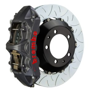 Dodge Viper GTS Brake Kit - Front - Brembo - Slotted Type-3 355x32 2pc Rotor + 6 Piston Cast Caliper - Black - `92-`00 Dodge Viper GTS Brake Kit - Front - Brembo - Slotted Type-3 355x32 2pc Rotor + 6 Piston Cast Caliper - Black - `92-`00