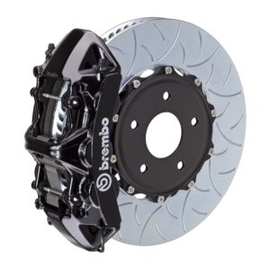 Chevrolet Corvette C8 Brake Kit - Front - Brembo - GT BBK 6 Piston Cast 350x34 2pc Rotor Slotted Type-3 - Black - `20-`27