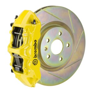 Chevrolet Camaro Brake Kit - Front - Brembo - GT BBK 6 Piston Cast 355x32 1pc Rotor Slotted Type-1 - Yellow - `10-`15 Chevrolet Camaro Brake Kit - Front - Brembo - GT BBK 6 Piston Cast 355x32 1pc Rotor Slotted Type-1 - Yellow - `10-`15
