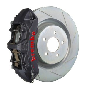 Chevrolet Camaro Brake Kit - Front - Brembo - GTS BBK Slotted Type-1 - Black - `10-`15