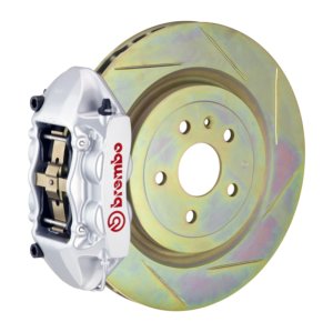Ford Focus ST Brake Kit - Front - Brembo - GT BBK 4 Piston Cast 336 x28 1pc Rotor Slotted Type1 - Silver - `13-`18