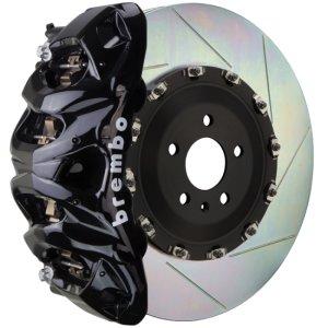 Audi Q8 Brake Kit - Front - Brembo - 8 Piston Cast 412x38 2pc Rotor Slotted Type-1 - Black - `19-`27