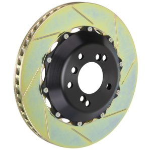 Aston Martin DB9 Brake Rotors (2) - Rear - Brembo - 2-Piece Slotted Type-1 - `03-`12