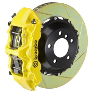 Chevrolet Corvette C8 Z51 Brake Kit - Rear - Brembo - GT BBK 6 Piston Cast 380x32 2pc Rotor Slotted Type-1 - Yellow - `20-`27