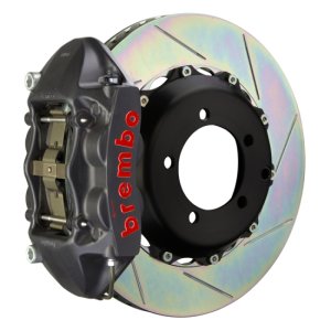 Honda S2000 Brake Kit - Rear - Brembo - GTS BBK 4 Piston Cast 328x28 2pc Rotor Slotted Type-1 - Black - `06-`09 Honda S2000 Brake Kit - Rear - Brembo - GTS BBK 4 Piston Cast 328x28 2pc Rotor Slotted Type-1 - Black - `06-`09