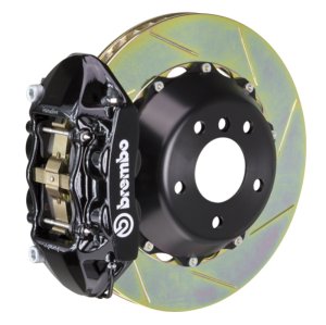 Lexus LC500 Brake Kit - Rear - Brembo - GT BBK 4 Piston Cast 380x28 2pc Rotor Slotted Type-1 - Black - `17-`27