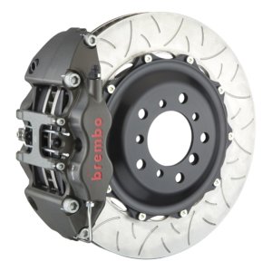 Chevrolet Corvette Brake Kit - Front - Brembo - PISTA 4 Piston Cast 2pc 355x35x53a Rotor T3-Clear - `05-`13
