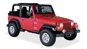 Jeep TJ Fender Flares - Bushwacker - Pocket Style - Black - `97-`06