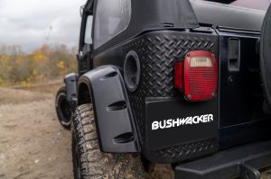 Jeep Wrangler Trail Armor Rear Corners - Bushwacker - Trail Armor Corner Guard - Matte Black - `97-`06