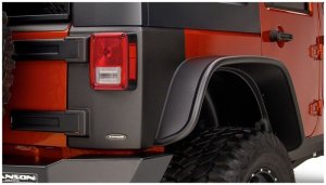 Jeep Wrangler Trail Armor Rear Corners - Bushwacker - Trail Armor Corner Guard - Black - `07-`18