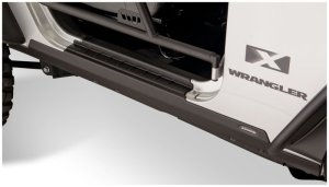 Jeep Wrangler Body Armor - Bushwacker - Trail Armor Rocker Panel - Black - `07-`18