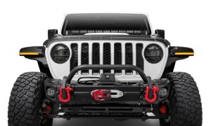 Jeep Wrangler Hood Armor - Bushwacker - Trail Armor, 3-Piece Set - Black - `18-`22