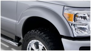 Ford F-250 Super Duty Fender Flares - Front - Bushwacker - Extend-A-Fender Style - Black - `11-`16