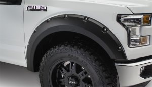 Ford F-150 Fender Flares - Front - Bushwacker - Pocket Style - Black - `15-`17