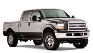 Ford F-250 Super Duty Fender Flares - Front + Rear - Bushwacker - OE Style - Black - `99-`07