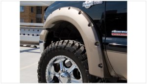 Ford F-250 Super Duty Fender Flares - Front + Rear - Bushwacker - Pocket Style - Black - `99-`07