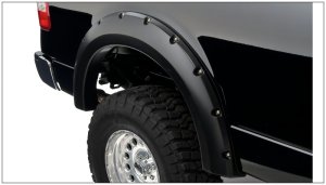 Ford F-150 Fender Flares - Front + Rear - Bushwacker - Pocket Style - Black - `04-`08