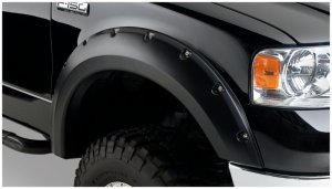 Ford F-150 Fender Flares - Front + Rear - Bushwacker - Pocket Style - Black - `04-`08