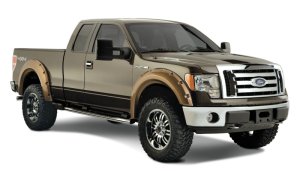 Ford F-150 Fender Flares - Front + Rear - Bushwacker - Max Coverage Pocket Style - Black - `09-`14