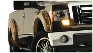 Ford F-150 Fender Flares - Front + Rear - Bushwacker - Max Coverage Pocket Style - Black - `09-`14
