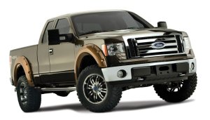 Ford F-150 Fender Flares - Front + Rear - Bushwacker - Max Coverage Pocket Style - Black - `09-`14