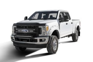 Ford F-250 Super Duty Fender Flares - Bushwacker - Pocket Style - Oxford White - `17-`18