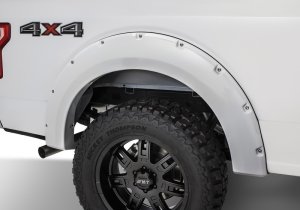 Ford F-250 Super Duty Fender Flares - Bushwacker - Pocket Style - Oxford White - `17-`18