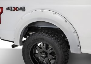 Ford F-250 Super Duty Fender Flares - Bushwacker - Pocket Style - Oxford White - `17-`18