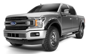 Ford F-250 Super Duty Fender Flares - Bushwacker - Pocket Style - Agate Black Metallic - `17-`20
