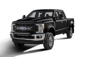 Ford F-350 Super Duty Fender Flares - Bushwacker - Pocket Style - Agate Black Metallic - `17-`20