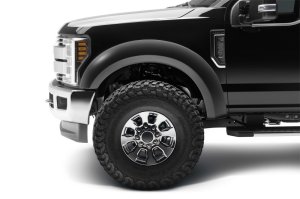 Ford F-250 Super Duty Fender Flares - Front + Rear - Bushwacker - Extend-A-Fender - Black - `17-`18