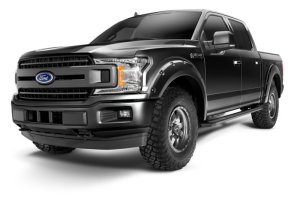 Ford F-150 Fender Flares - Front + Rear - Bushwacker - Pocket Style - Agate Black Metallic - `18-`20