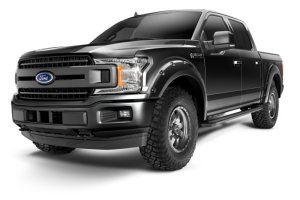Ford F-150 Fender Flares - Front + Rear - Bushwacker - Pocket Style - Agate Black Metallic - `18-`20