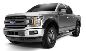 Ford F-150 Fender Flares - Front + Rear - Bushwacker - Extend-A-Fender - Black - `18-`19