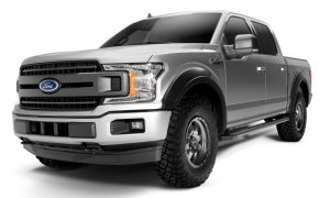 Ford F-150 Fender Flares - Front + Rear - Bushwacker - Extend-A-Fender - Black - `18-`19