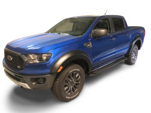 Ford Ranger Fender Flares - Front + Rear - Bushwacker - Extend-A-Fender - Black - 2019