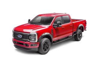 Ford F-250 SuperDuty Fender Flares - Front + Rear - Bushwacker - Pocket Style - Black - `23-`24