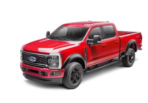 Ford F-250 SuperDuty Fender Flares - Front + Rear - Bushwacker - Extend-A-Fender - Black - `23-`24