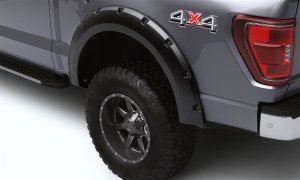 Ford F-250 Super Duty Fender Flares - Bushwacker - Forge Style, Pocket/Rivet Style - Black - `11-`16